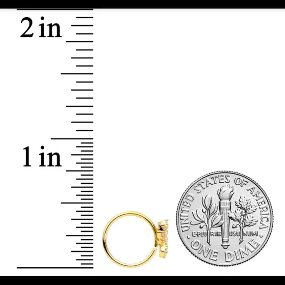 Lotus Flower nose hoop - Picture 3 of 3